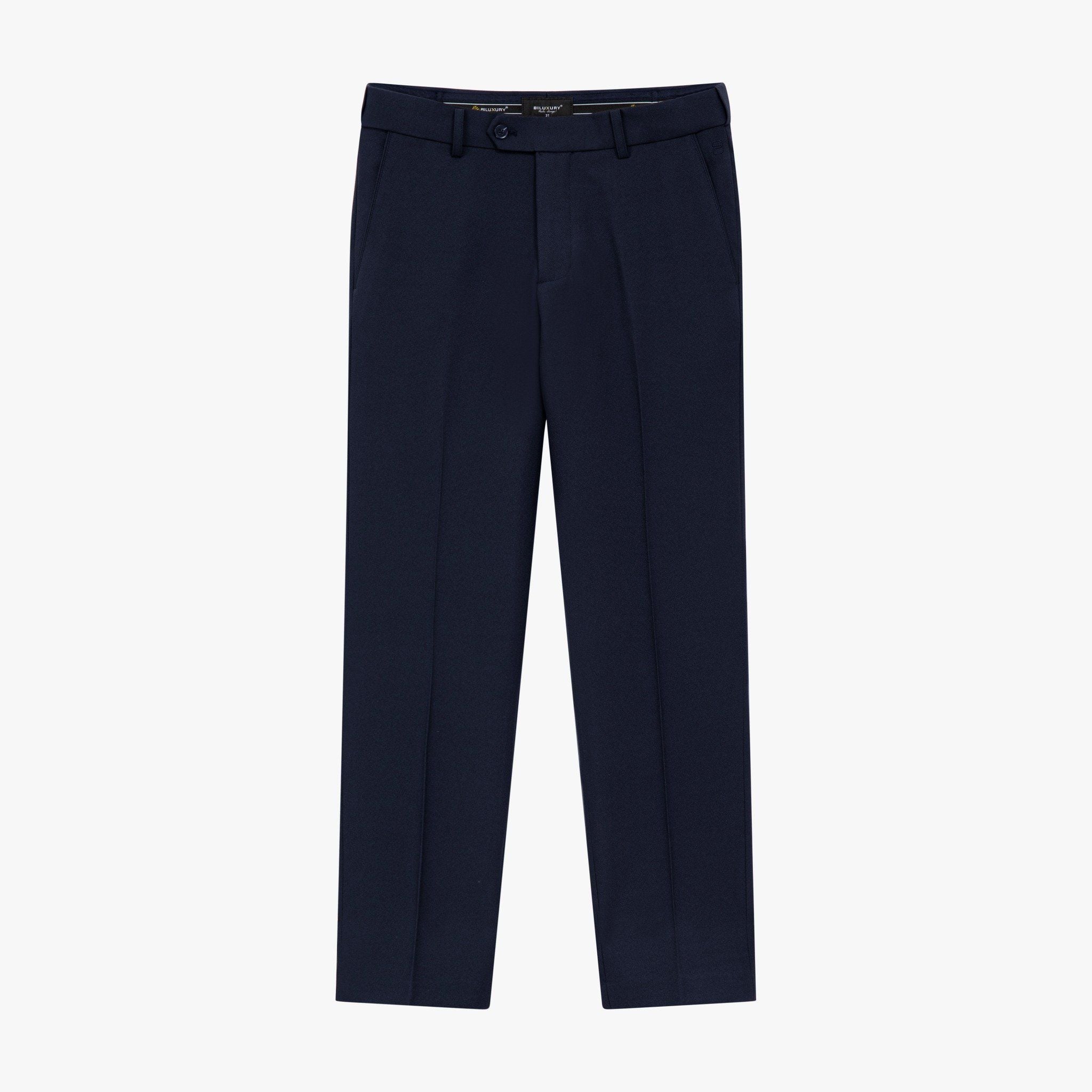  Quần Âu Đen/Tím Than Cạp Chun Ẩn Cao Cấp, Chống Nhăn, Co Giãn, Chống Bám Bẩn 9QAUB505DEN/TTT 