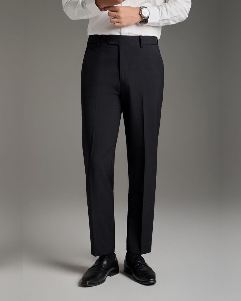  Quần Âu Đen Cạp Chun Ẩn Chống Nhăn, Co Giãn, Chống Bám Bẩn 9QAUB532DEN 