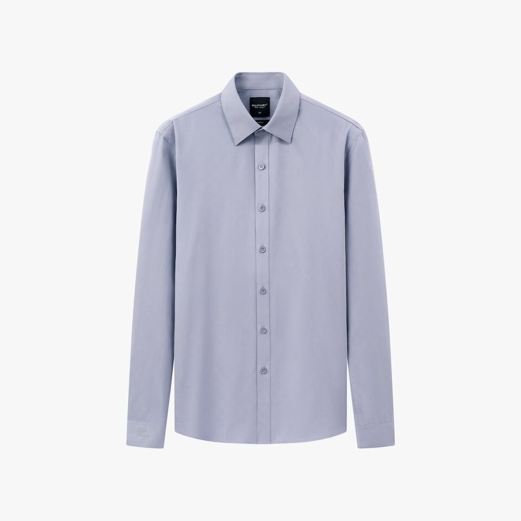  Áo Sơ Mi Dài Tay Ghi Đá Thiết Kế Hoạ Tiết Ẩn Cao Cấp 9SMDH570GHD 