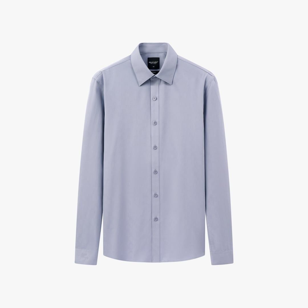  Áo Sơ Mi Dài Tay Ghi Đá Thiết Kế Hoạ Tiết Ẩn Cao Cấp 9SMDH570GHD 