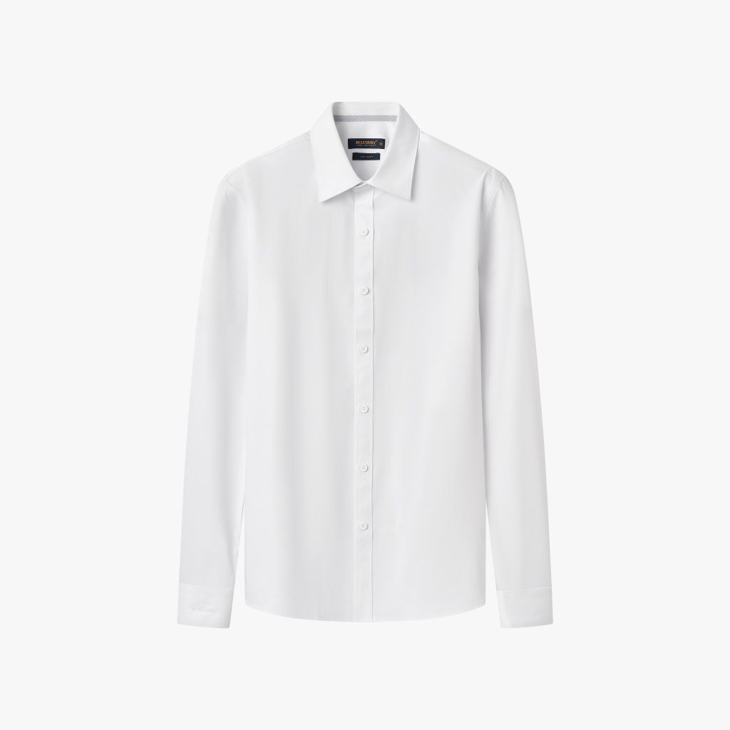  Áo Sơ Mi Dài Tay Trắng Cao Cấp, Chống Nhăn Nhàu, Chống Bám Bẩn 9SMDT539TRK 