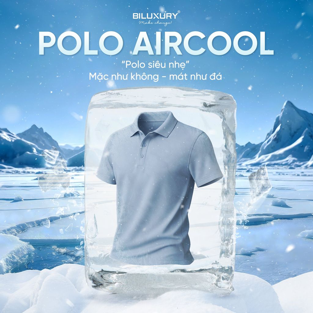  COMBO 2 Áo AirCool Polo “Polo siêu nhẹ – Mặc như không, mát như đá!” 8APCB428 