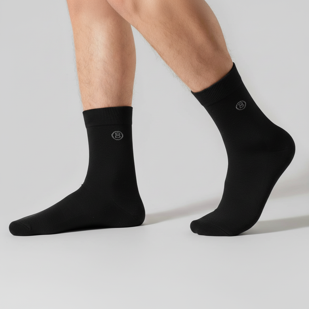  Combo 2 Đôi Tất Cao Cổ Nam Thương Hiệu Biluxury 9TCCT503 