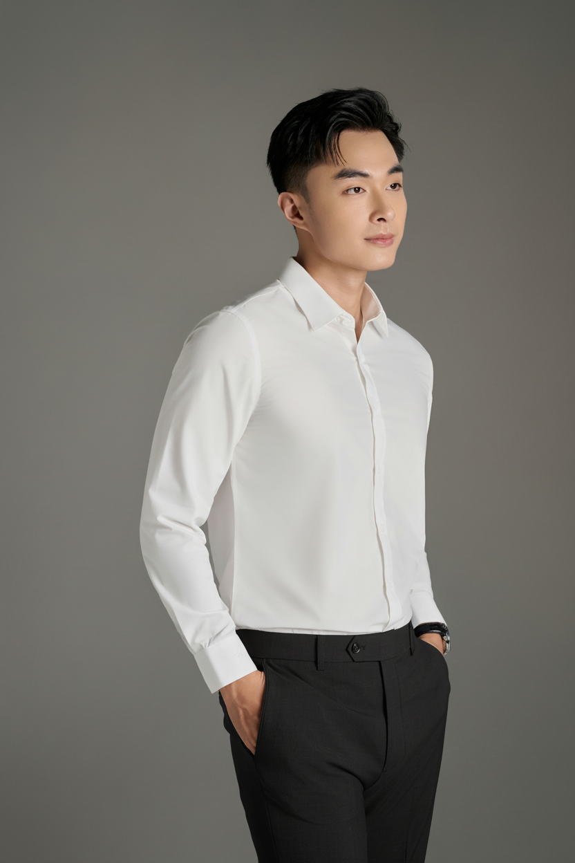 Áo Trắng/Quần Đen