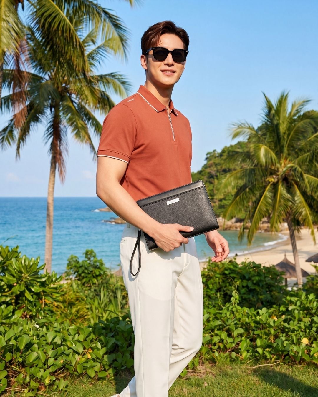  Túi Clutch Cầm Tay Da Thật Cao Cấp Biluxury 1TDCT001DEN 