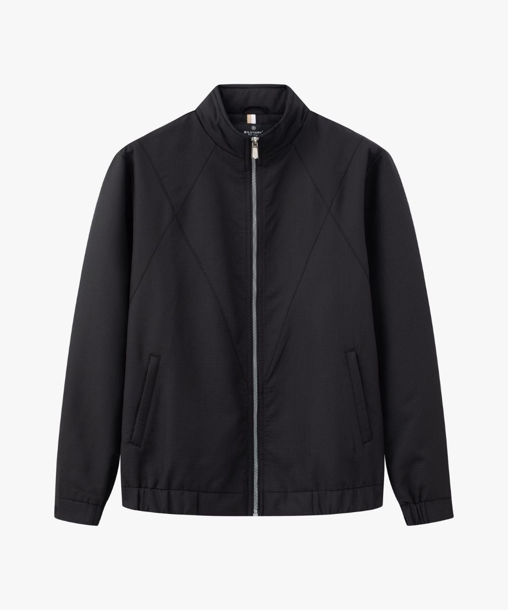  Áo Khoác Gió Đen Thiết Kế 2 Lớp Kháng Nước Tốt 8AG2T040DEN 