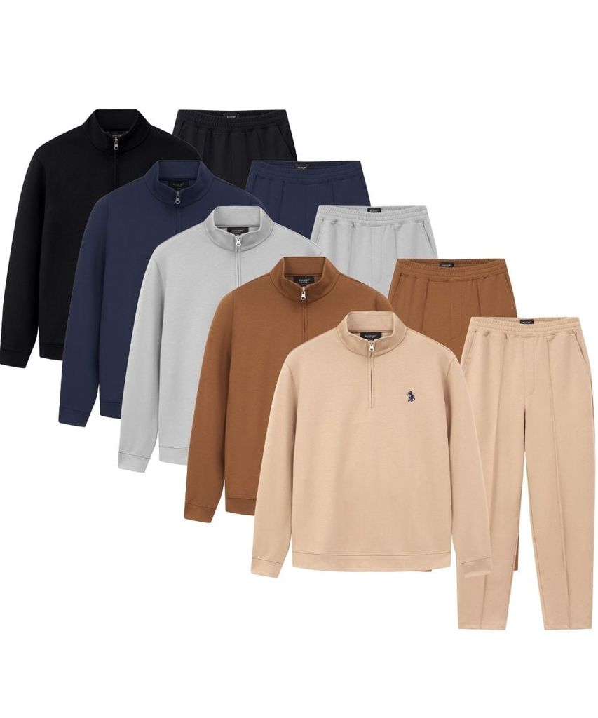  Bộ Nỉ Thể Thao Thiết Kế Kéo Khoá Cao Cấp, Giữ Ấm 9ANOB500 + 9QNIB500 