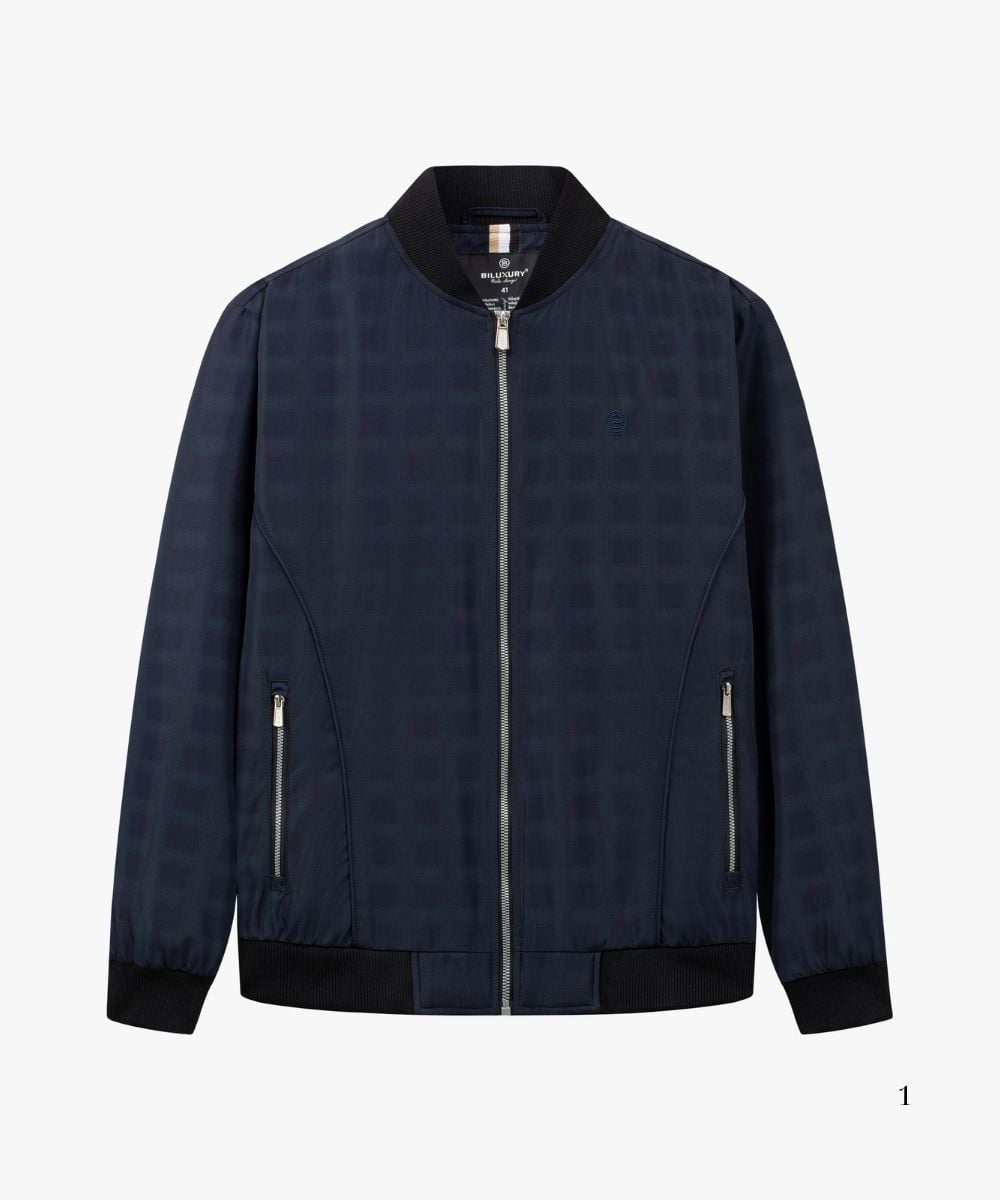  Áo Khoác Gió Tím Than Sáng Thiết Kế 2 Lớp Kháng Nước Tốt 8AG2H031TTS 