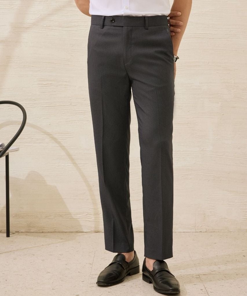  Quần Âu Ghi Đậm Chống Nhăn, Co Giãn, Chống Bám Bẩn 9QAUB509GHD 