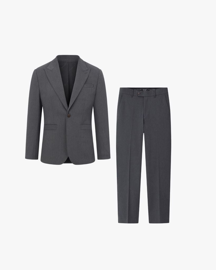  Áo Vest Ghi Tối Biluxury Cao Cấp 9AVBB503GHT Và Quần Âu 9QAUB503GHT 