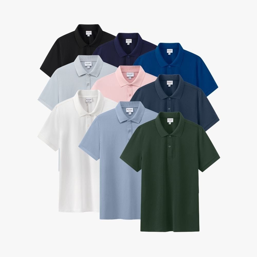  Áo Polo Cơ Bản Cao Cấp Kháng Khuẩn, Chống Nhăn, Bền Màu 9APCB542 