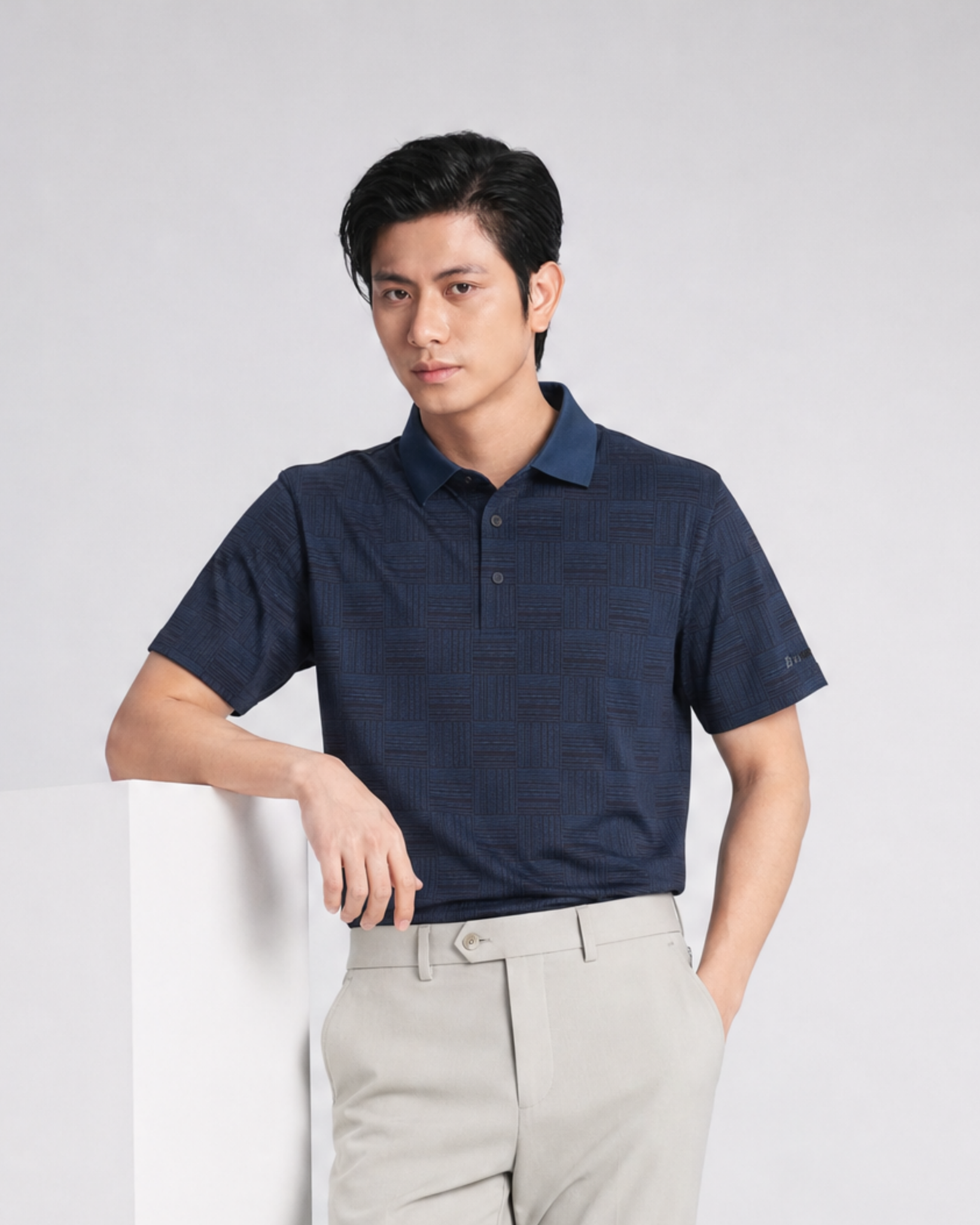  Áo Polo Biluxury Xanh Đậm Cao Cấp Thiết Kế Basic 1APCB681XDM 