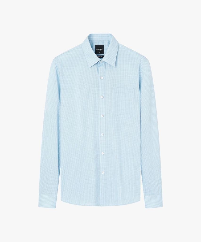  Áo Sơ Mi Dài Tay Xanh Cao Cấp, Chống Nhăn Nhàu, Chống Bám Bẩn 9SMDC520XAH 