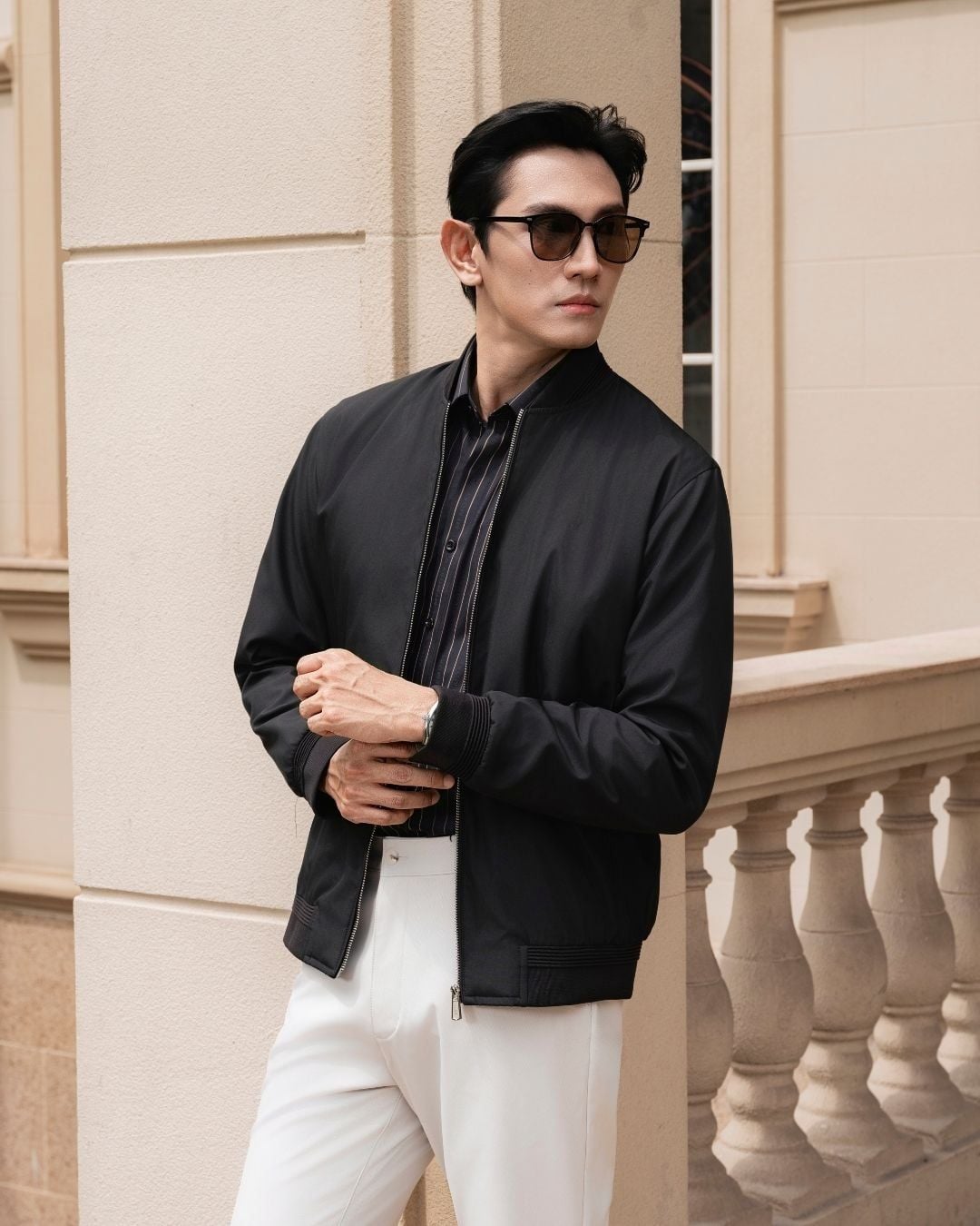  Áo Khoác Thiết Kế Bomber, Trượt Nước, Giữ Ấm, Chống Bụi Bẩn 9AG2T502DEN 