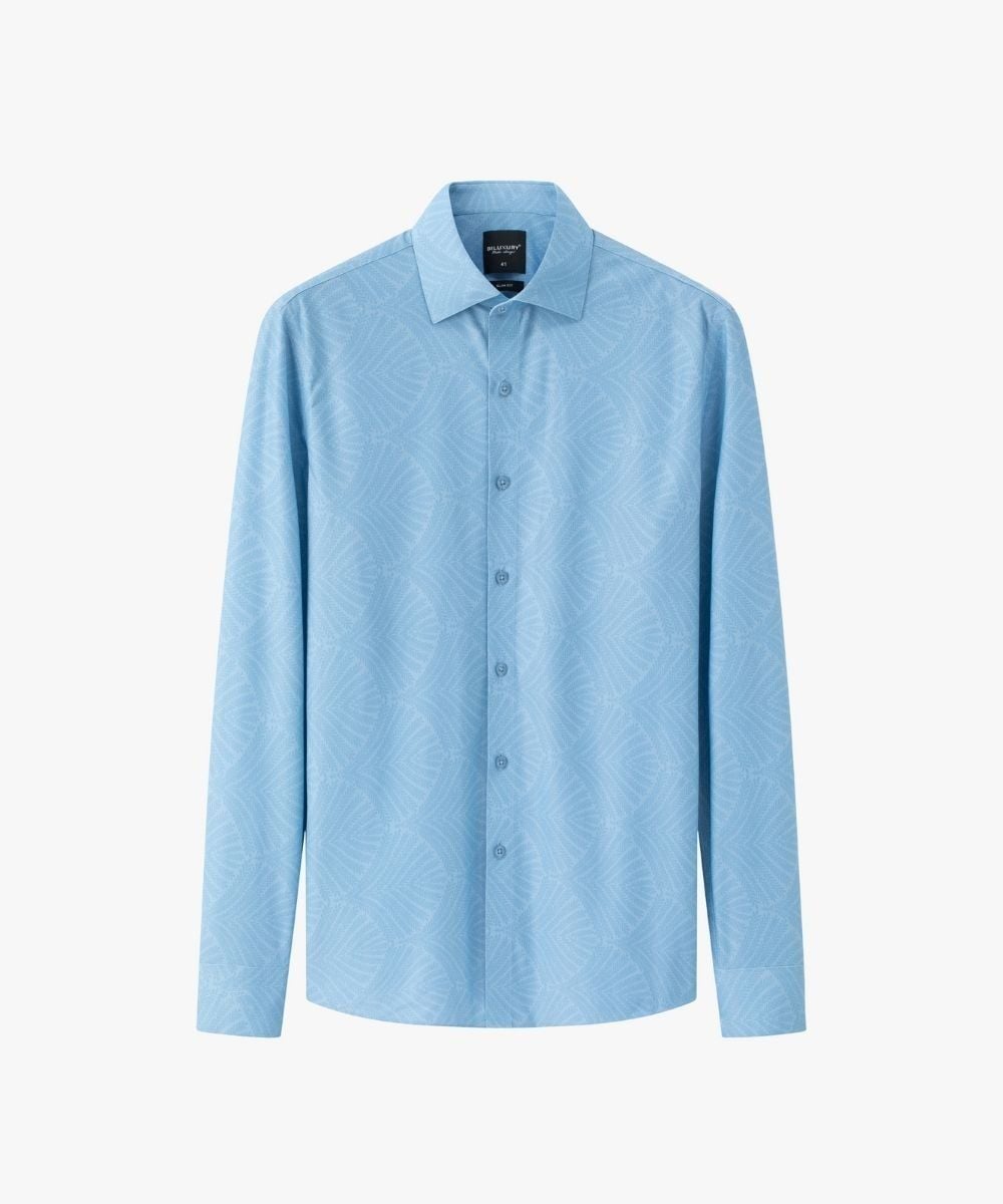  Áo Sơ Mi Dài Tay Phối Hoạ Tiết Cao Cấp, Chống Nhăn Nhàu, Chống Bám Bẩn 9SMDH508XNH 