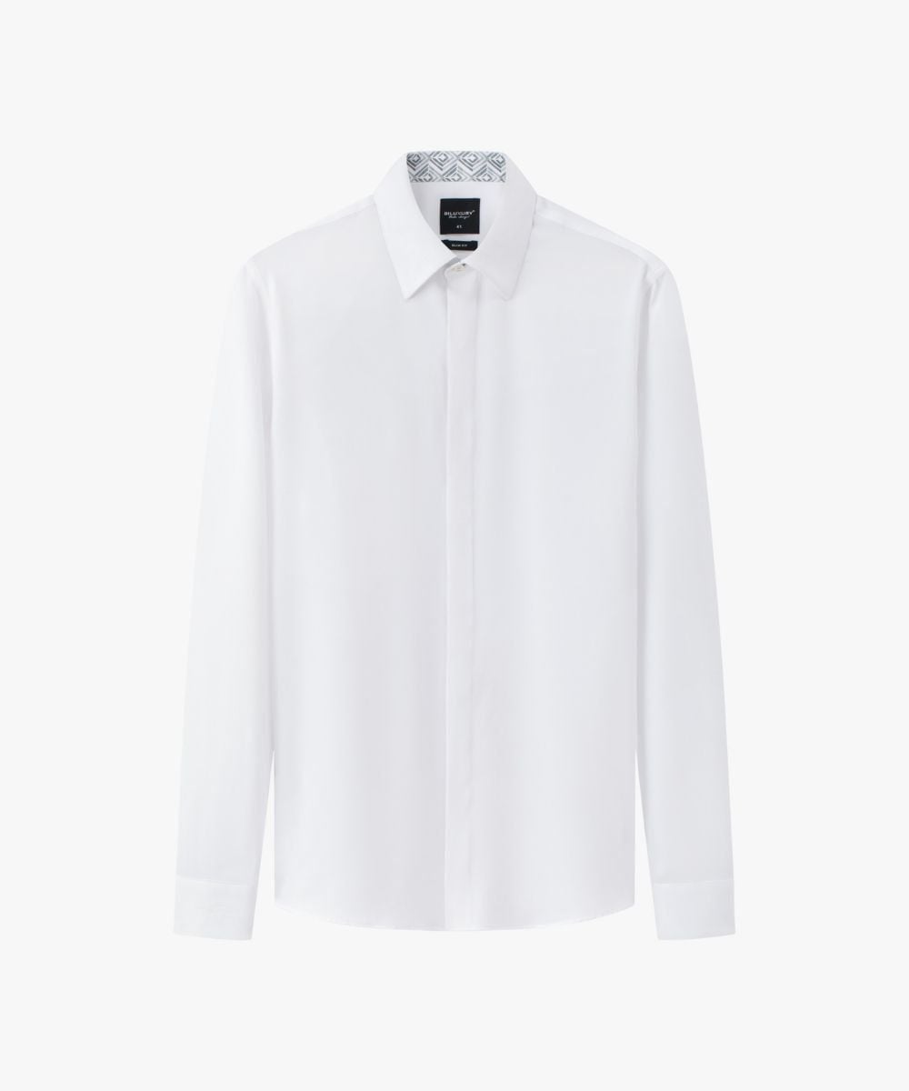  Áo Sơ Mi Dài Tay Trắng Cao Cấp, Chống Nhăn, Chống Bám Bẩn 8SMDT432TRK 