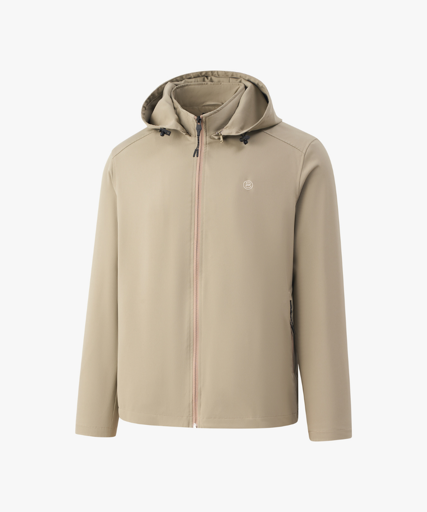  Áo Khoác Gió Thiết Kế 2 Lớp Có Mũ Tháo Rời Kháng Nước Tốt 9AG2T001BEI - Tặng 1 Đôi Tất 