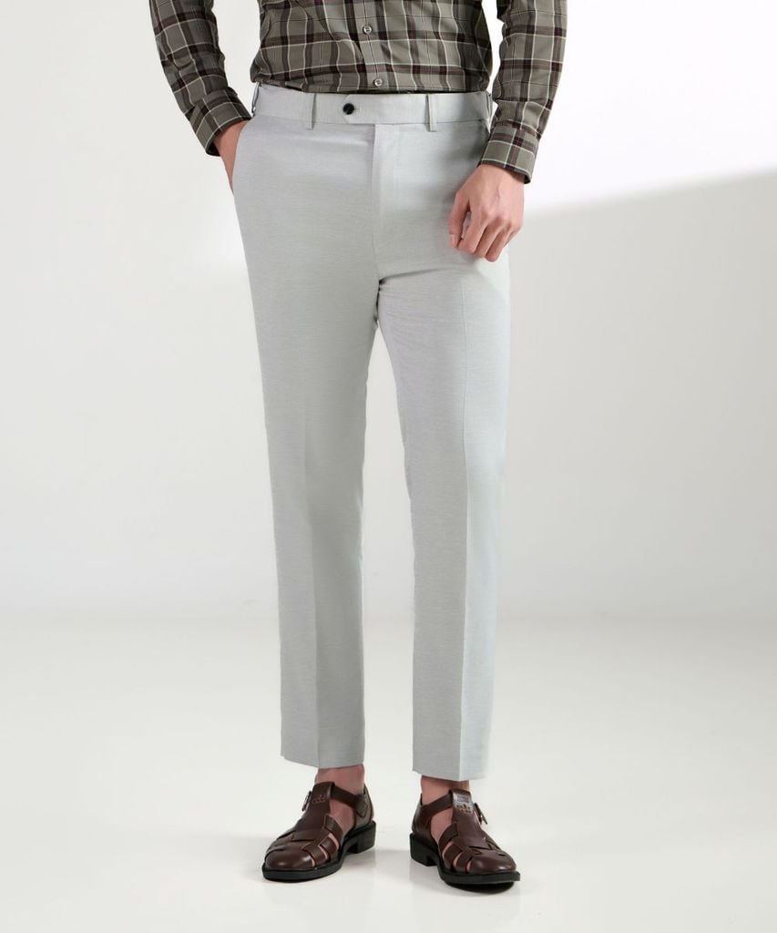  Quần Âu Cạp Chun Ẩn Ghi Sáng, Co Giãn, Chống Bám Bẩn 8QAUB426GHS 