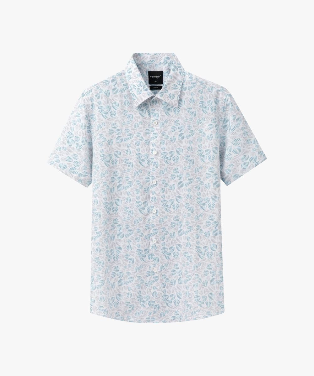  Áo Sơ Mi Cộc Tay Phối Hoạ Tiết Cao Cấp, Chống Nhăn, Bền Màu 9SMCH541TRK 