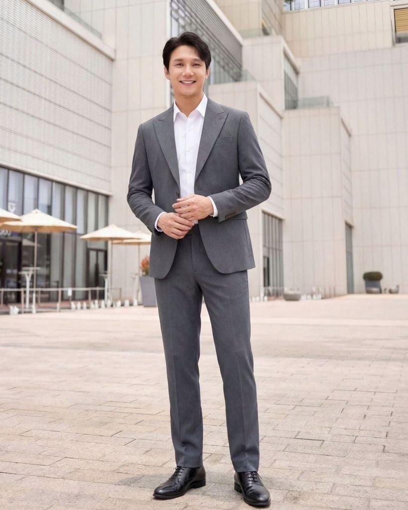  Áo Vest Ghi Tối Biluxury Cao Cấp 9AVBB503GHT Và Quần Âu 9QAUB503GHT 