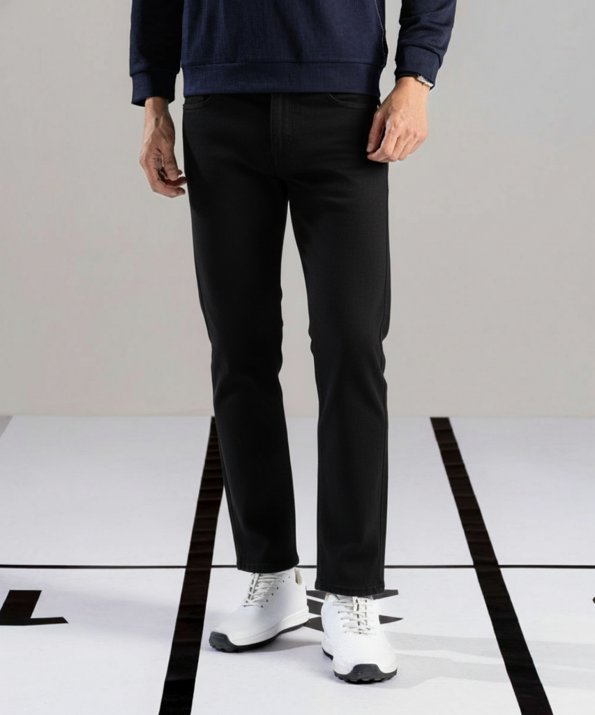  Quần Jeans Đen Cao Cấp Bền Màu, Chống Xù, Giữ Form 9QBDB022DEN + Tặng Áo Polo 