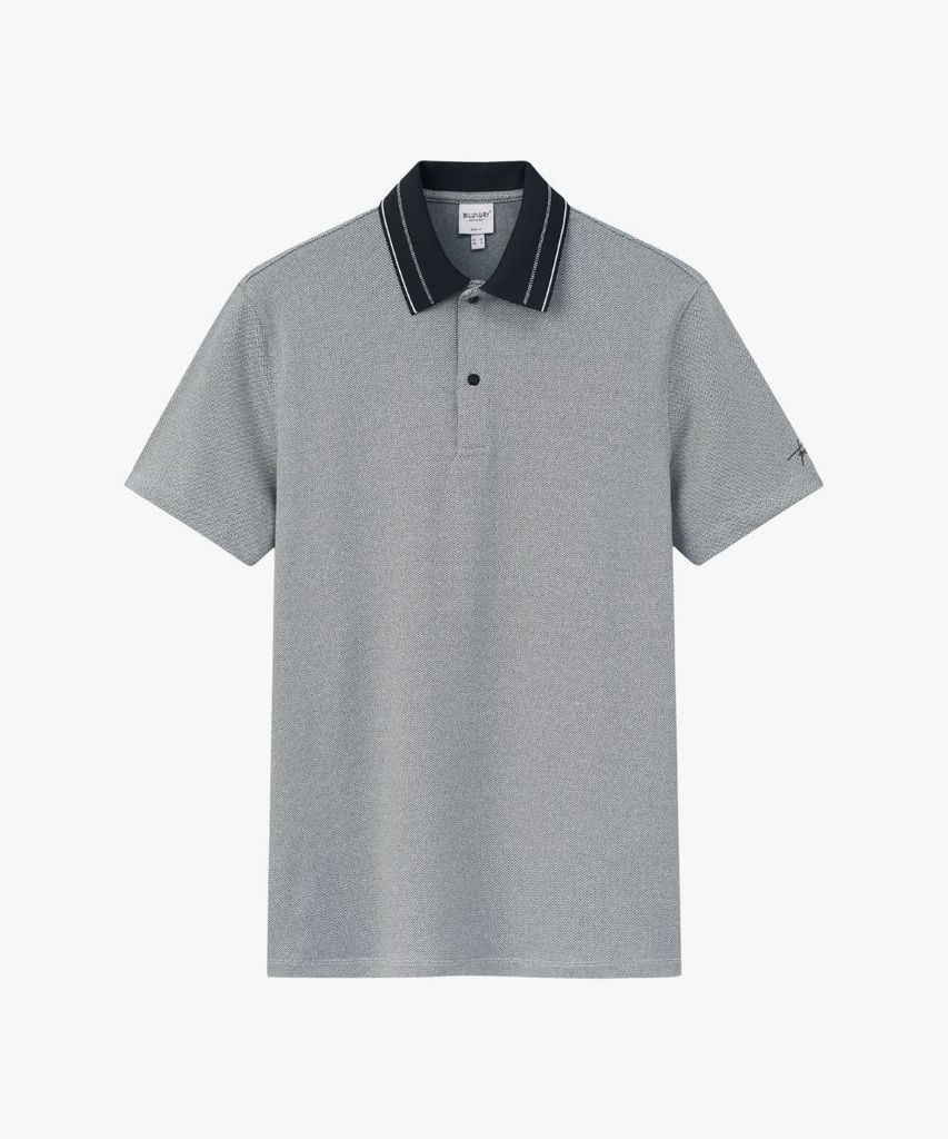  Áo Polo Xám Phối Cổ Đen Cao Cấp, Chống Nhăn, Chống Bám Bẩn 9APCH593XAM 