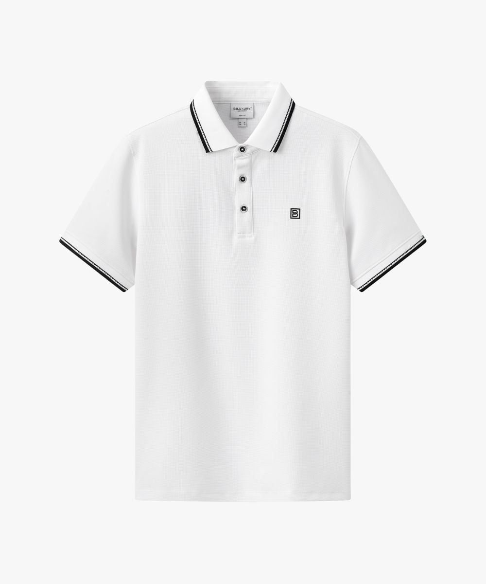  Áo Polo Trắng Cao Cấp, Chống Nhăn, Bền Màu 9APCB581TRK 