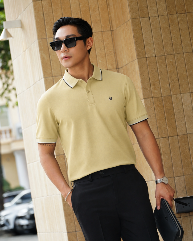  Áo Polo Biluxury Cao Cấp Thiết Kế Basic Phối Cổ Áo 1APCB610 