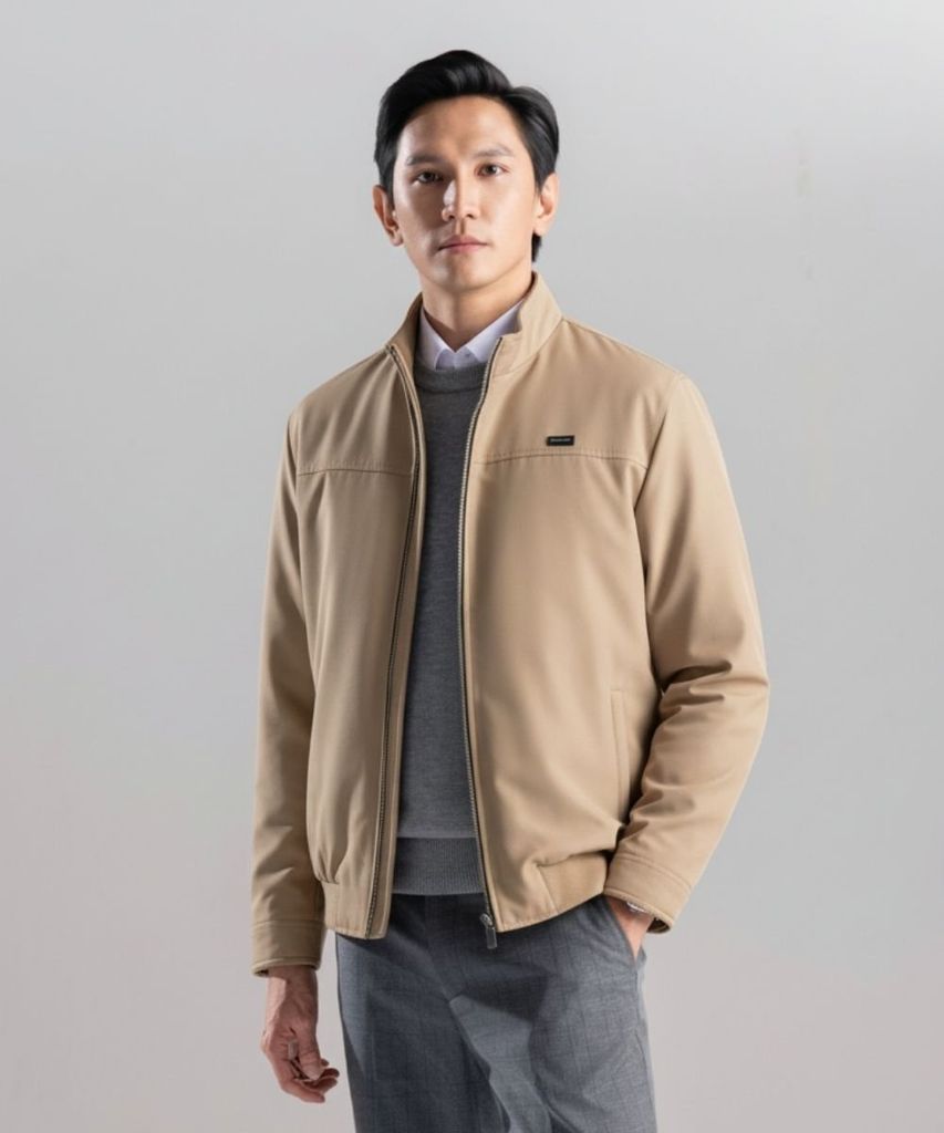  Áo Khoác Phao Cao Cấp, Giữ Ấm, Chống Bụi Bẩn 9AKPT504BEI 