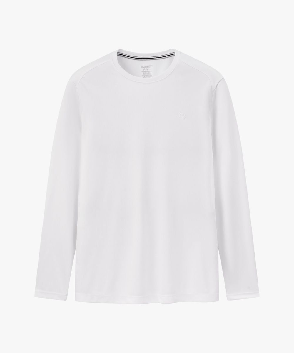  Áo Thun Giữ Nhiệt Trắng Thiết Kế Basic Bền Màu, Co Dãn 9ATOT500TRK 