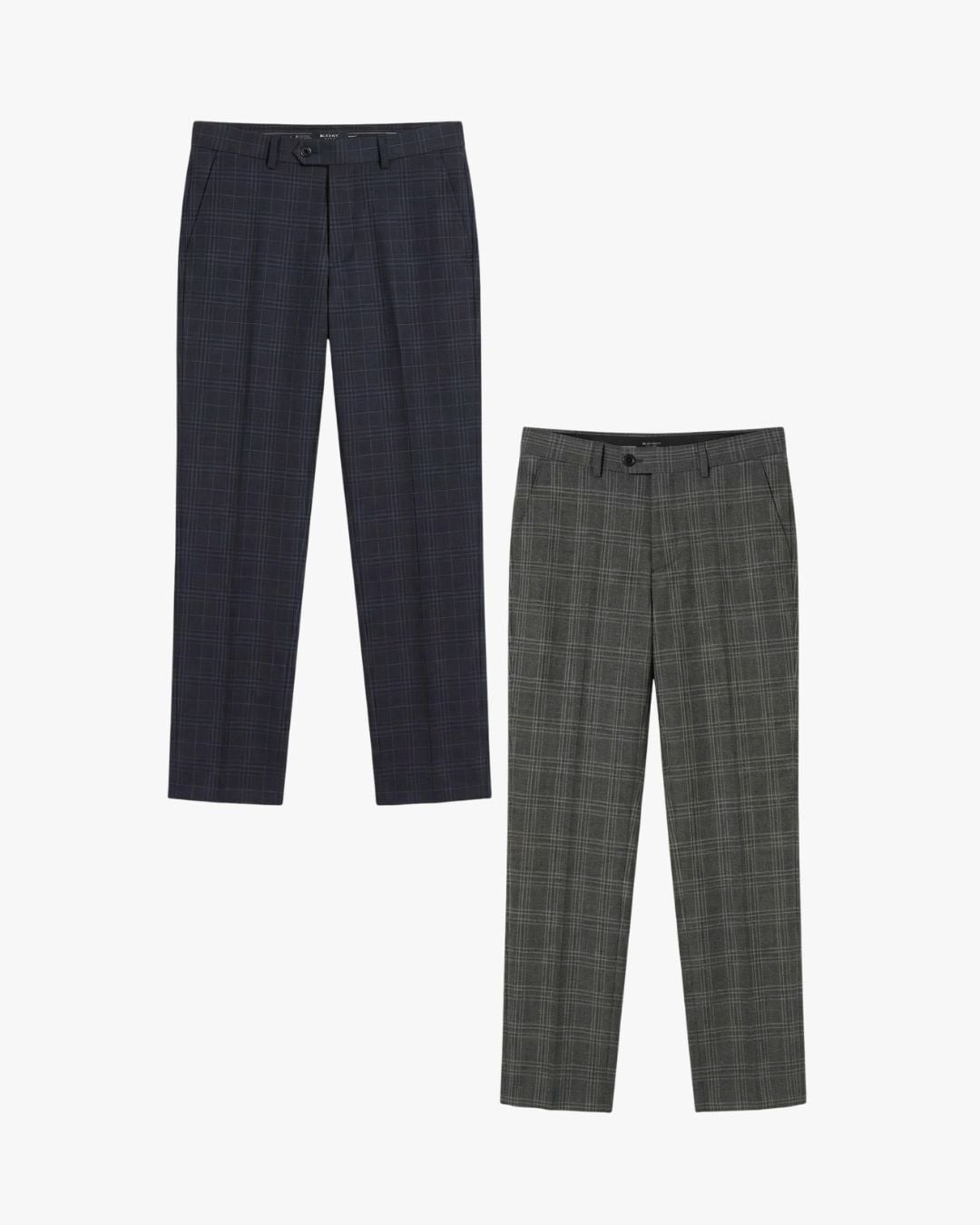  Quần Âu, Quần Vest Tím Than/Ghi Sáng Phối Caro Cao Cấp 7QAVC305TTT/306GHS 