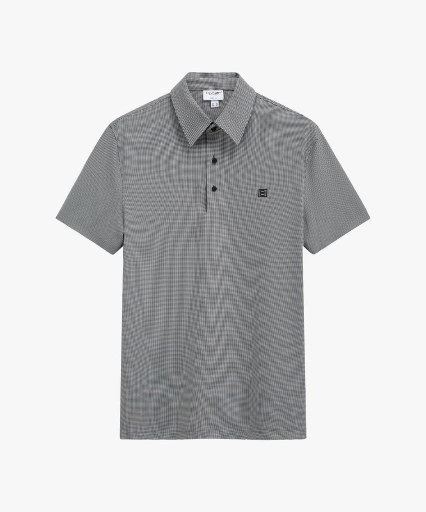  Áo Polo Ghi Đen Cao Cấp Ép Dán Không Đường May, Chống Nhăn, Bền Màu 9APCH563DEN 