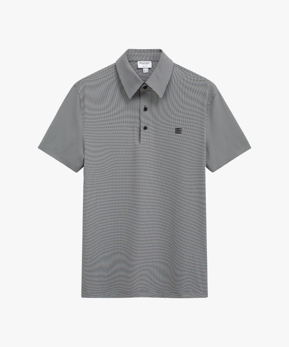  Áo Polo Ghi Đen Cao Cấp Ép Dán Không Đường May, Chống Nhăn, Bền Màu 9APCH563DEN 