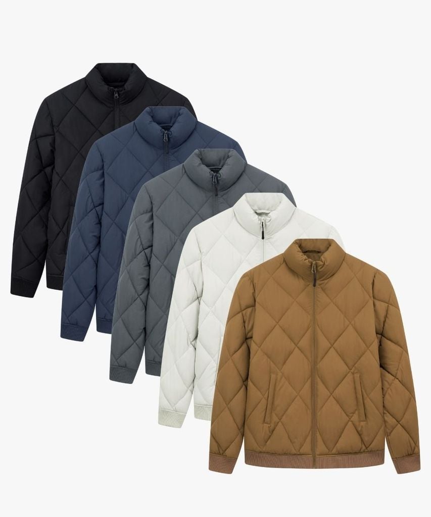  Áo Khoác Phao Biluxury Thiết Kế Chần Bông Quả Trám 9AKPT526 