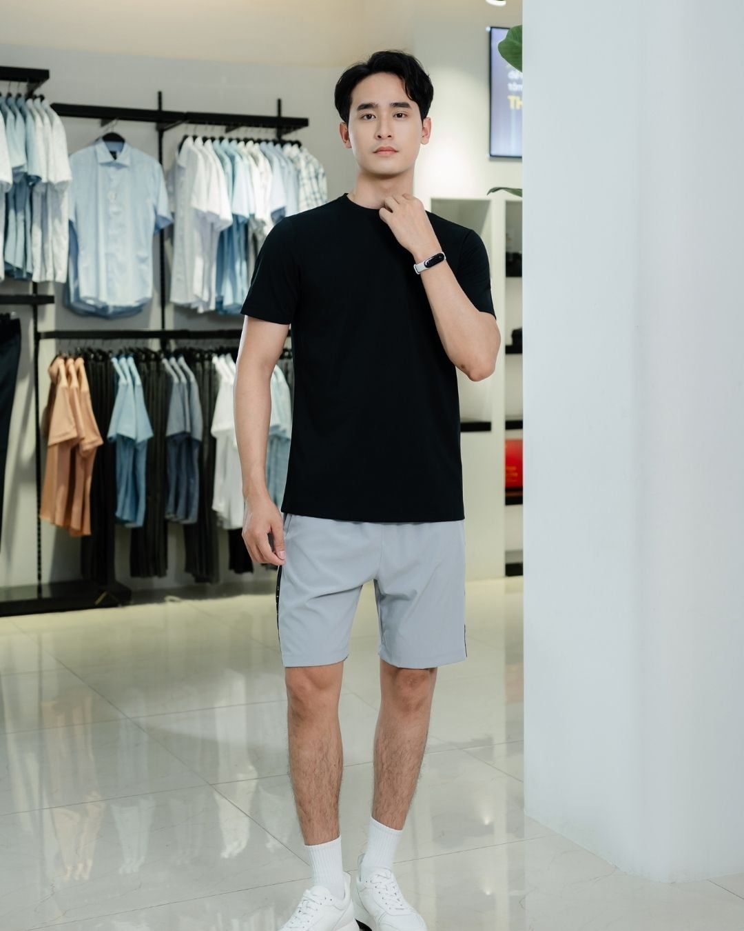  Áo Phông, Tshirt Thiết Kế Basic, Thoáng Mát, Co Giãn 1APKB621-M1T1 