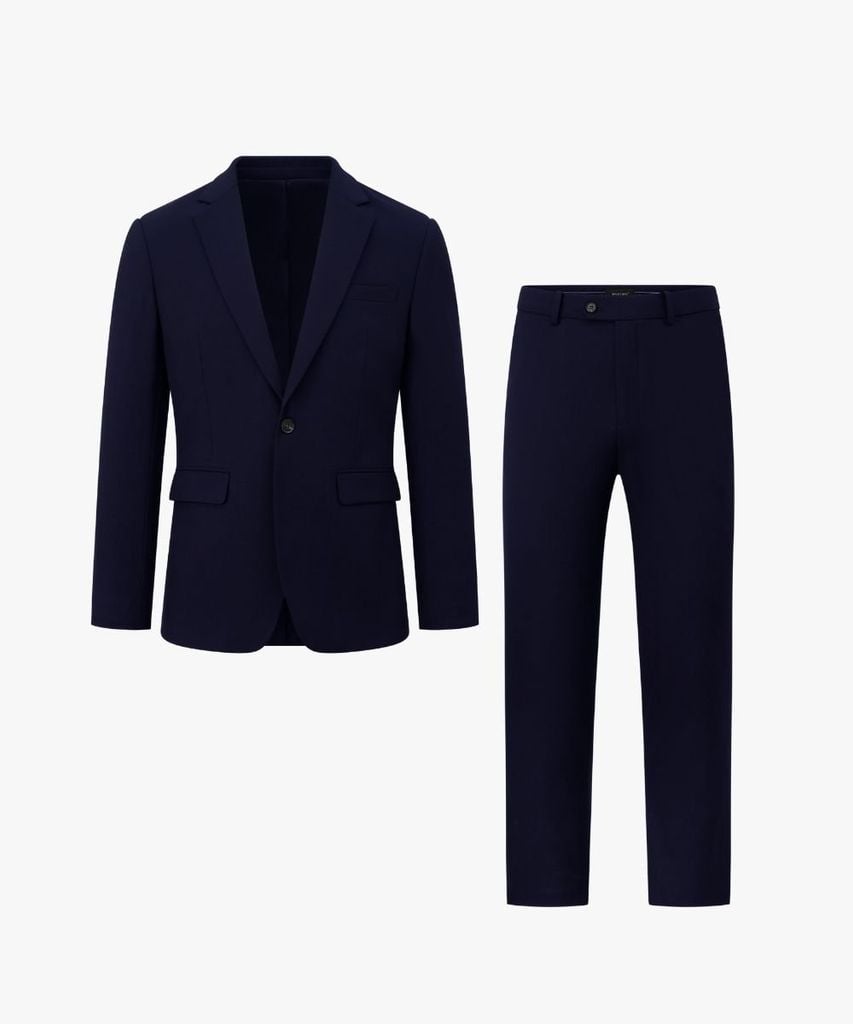  Áo Vest Tím Than Biluxury 9AVBB005TTT Và Quần Vest 9QAVB005TTT 