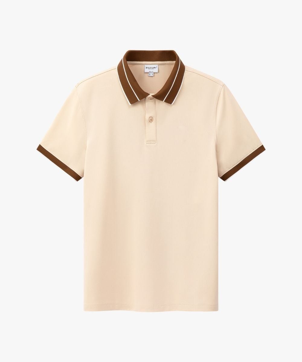  Áo Polo Basic Mùa Be Cao Cấp, Thoáng Mát, Chống Nhăn 9APCT052BEI 
