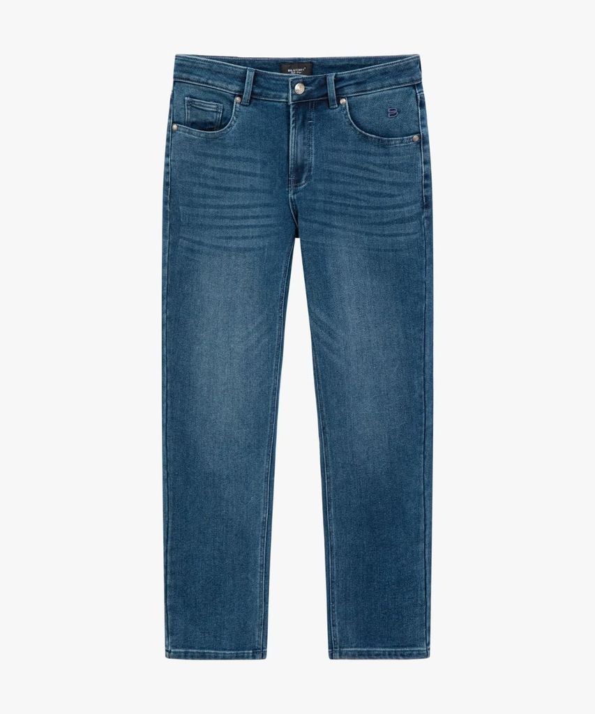 Quần Jeans Xanh Cao Cấp Bền Màu, Chống Nhăn, Co Giãn 8QBDB006XDM 