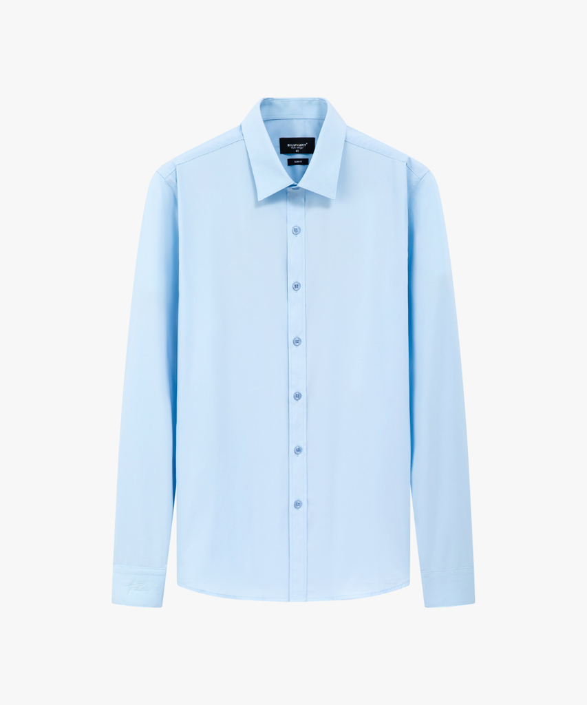  Áo Sơ Mi Xanh Dài Tay Cao Cấp, Chống Nhăn, Kháng Khuẩn 9SMDB547XAH 