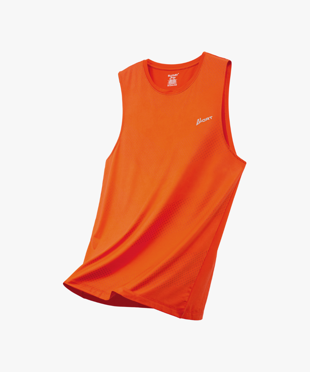  Áo Ba Lỗ Màu Cam Thể Thao, Thoáng Khí, Nhanh Khô 9ABLB504CAM 