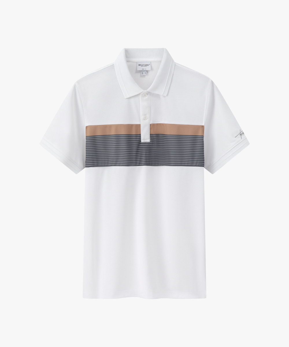  Áo Polo Recycle Trắng Cao Cấp, Kháng Khuẩn, Chống Nhăn, Bền Màu 8APCT495TRK 