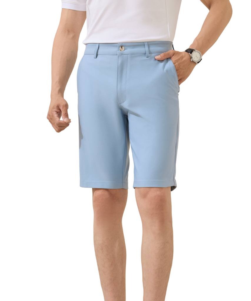  Quần Ngố Kaki Màu Xanh Bền Màu, Chống Nhăn, Kháng Khuẩn 9QNKT503XAH 