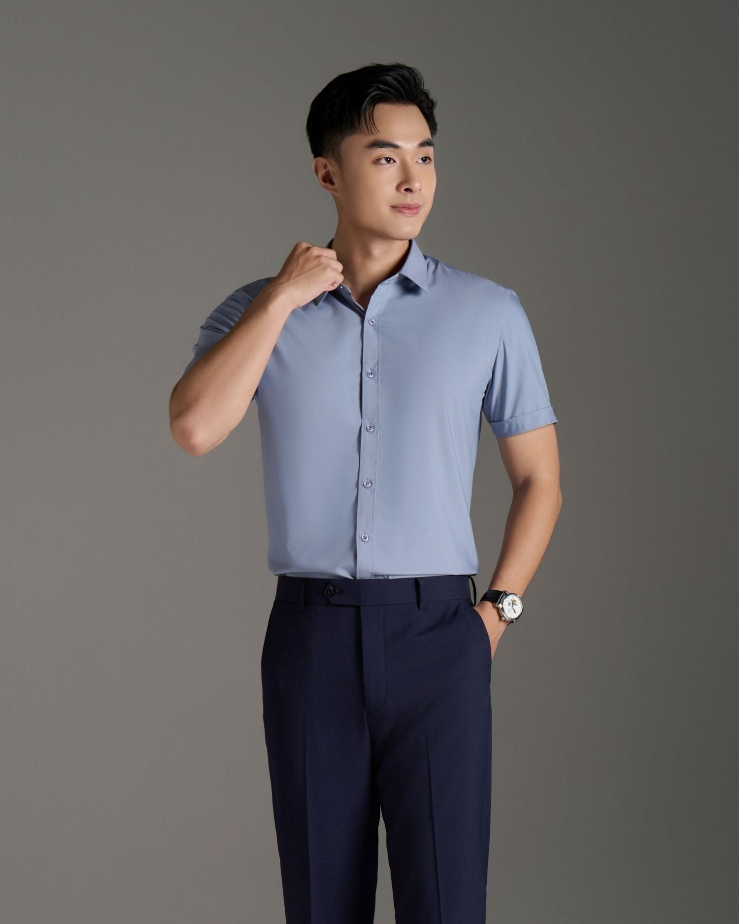  Áo Sơ Mi Cộc Tay Cao Cấp, Chống Nhăn, Kháng Khuẩn 9SMCB548 