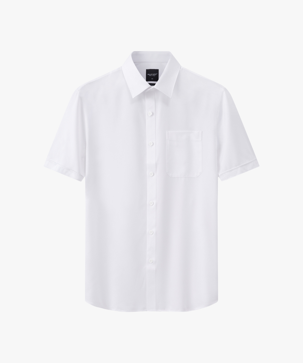  Áo Sơ Mi Cộc Tay Trắng, Cao Cấp, Chống Nhăn 8SMCB401TRK 