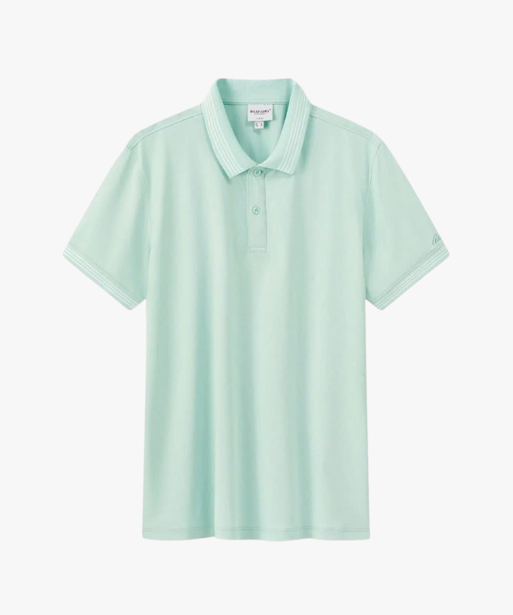  Áo Polo Xanh Ngọc Cơ Bản Phối Viền Cổ Vải Recycle Thân Thiện Với Da 8APCT467XNG 