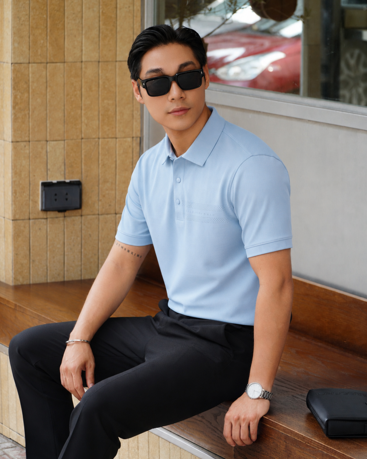  Áo Polo Biluxury Golf Cao Cấp Thiết Kế Basic 1APCT677XNH 