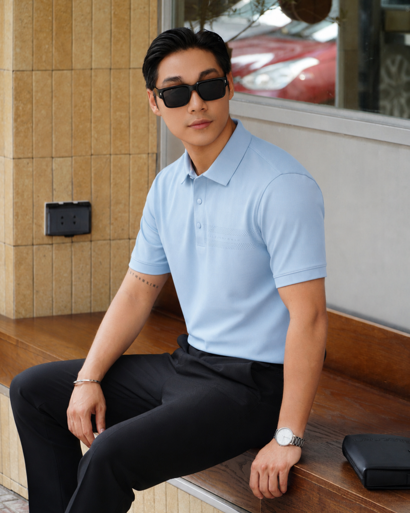  Áo Polo Biluxury Golf Cao Cấp Thiết Kế Basic 1APCT677XNH 