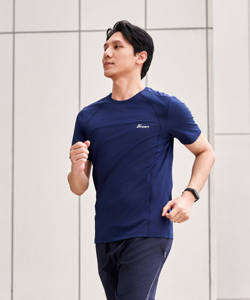  Áo Phông Xanh Đậm, Thoáng Khí, Thân Thiện Với Da 9APKT534XDM 