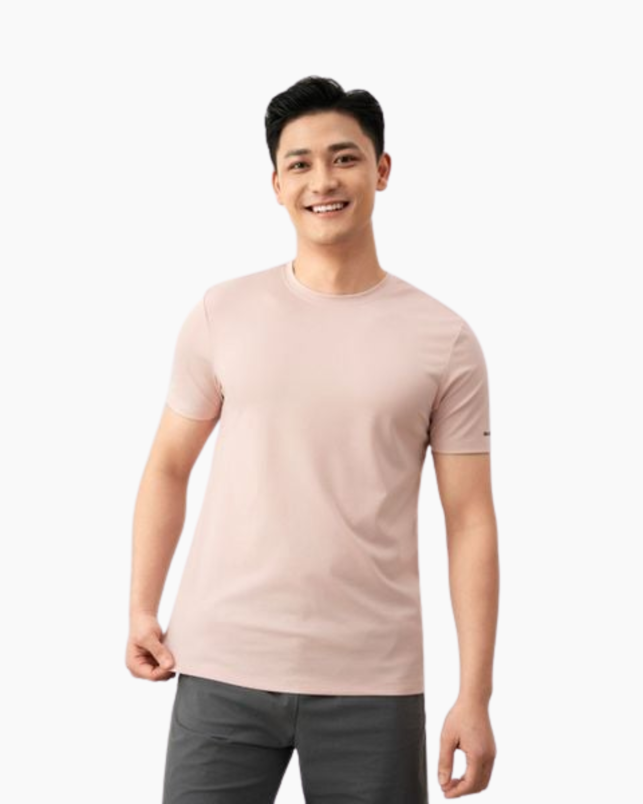  Áo Phông Hồng Rayon Chống Nhăn, Co Giãn 8APKB403HOG 