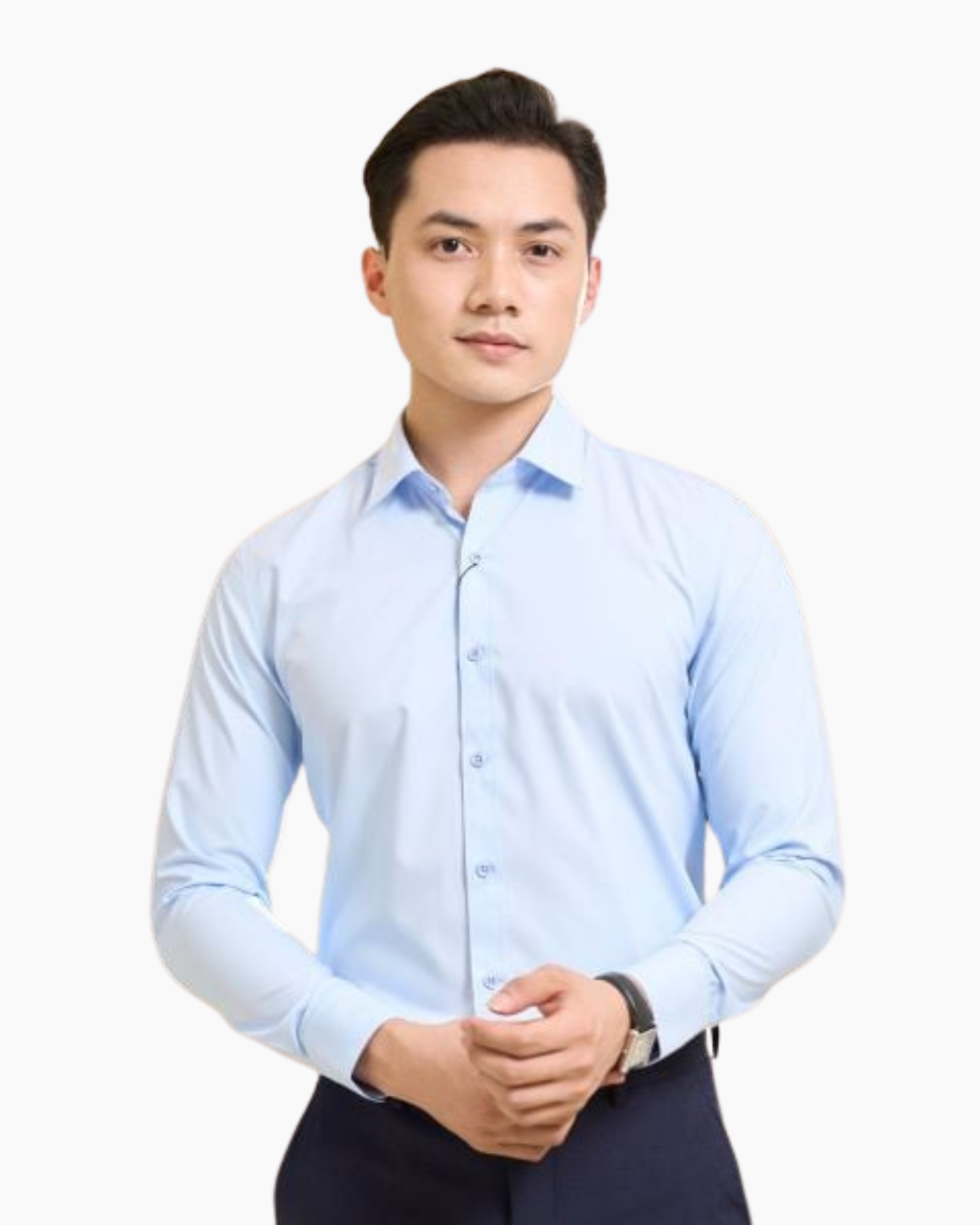  [SALE ĐỘC QUYỀN ONLINE] Áo Sơ Mi Xanh Dài Tay Cao Cấp, Chống Nhăn, Kháng Khuẩn 9SMDB547XAH 
